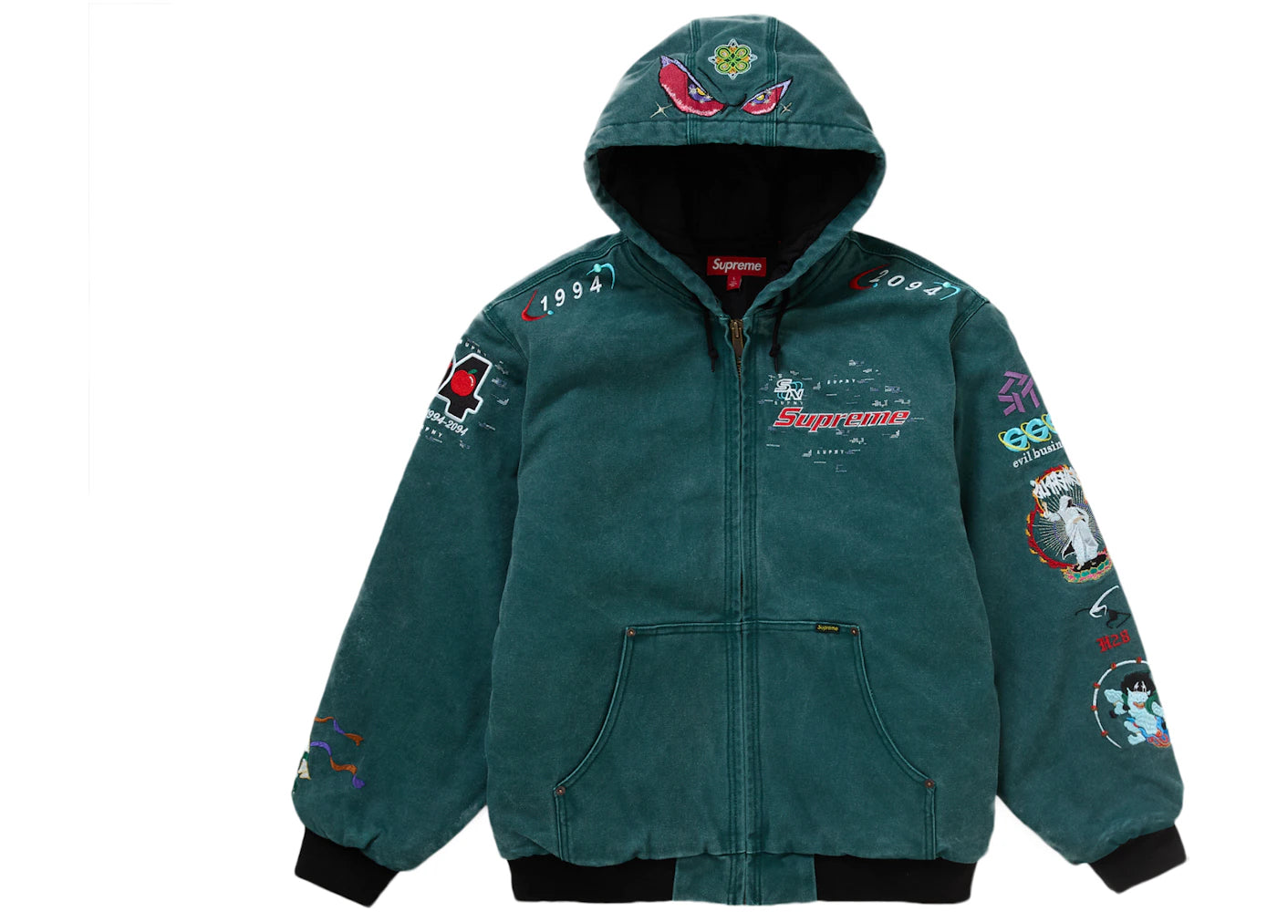 Supreme AOI Hooded Work Jacket Teal