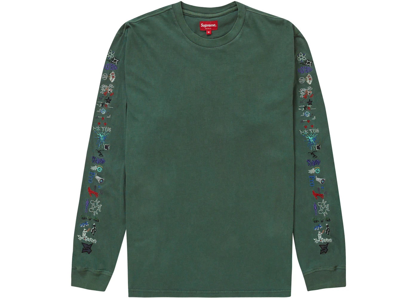 Supreme AOI Icons L/S Top Dusty Green