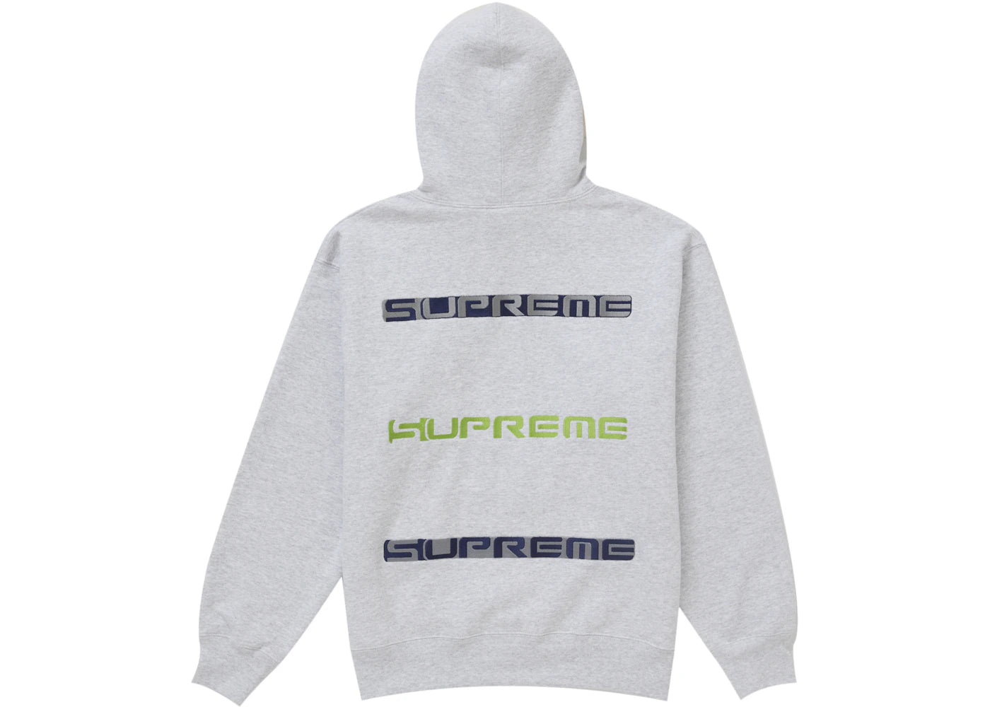 Supreme AOI Stacked Hooded Sweatshirt Heather Grey