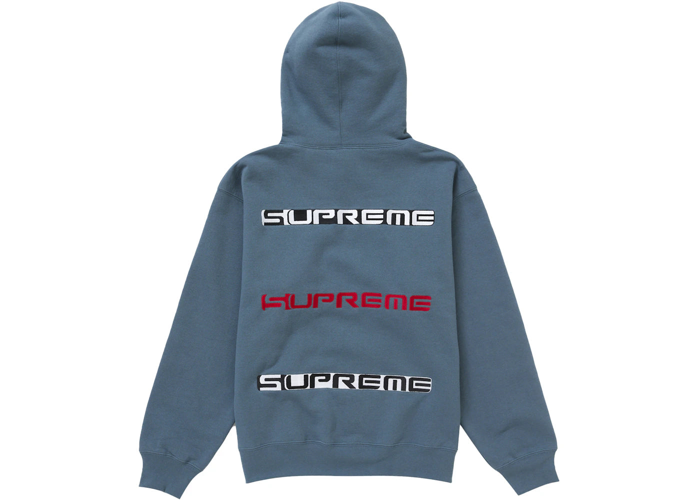 Supreme AOI Stacked Hooded Sweatshirt Slate