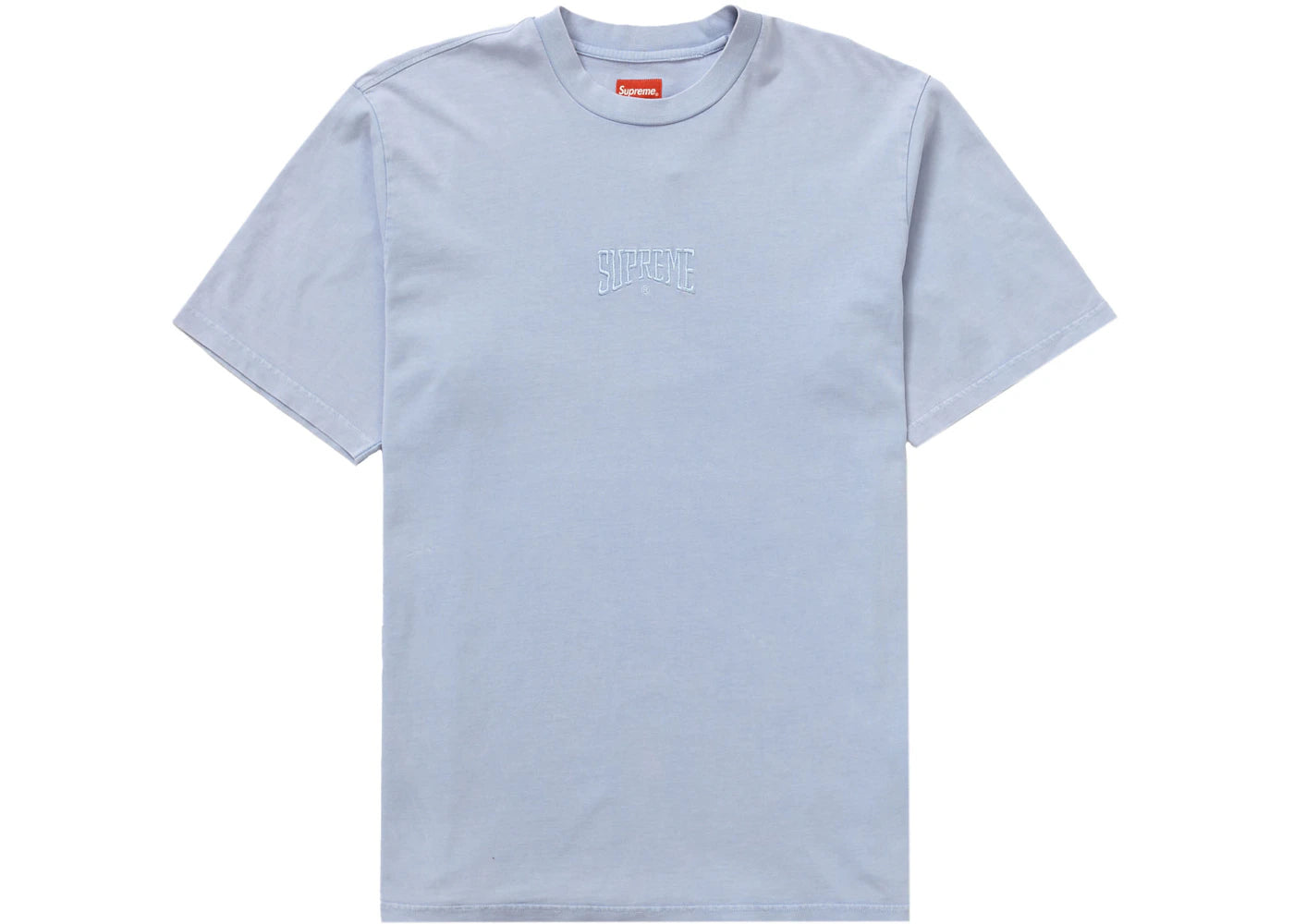 Supreme Acid Wash S/S Top Light Blue