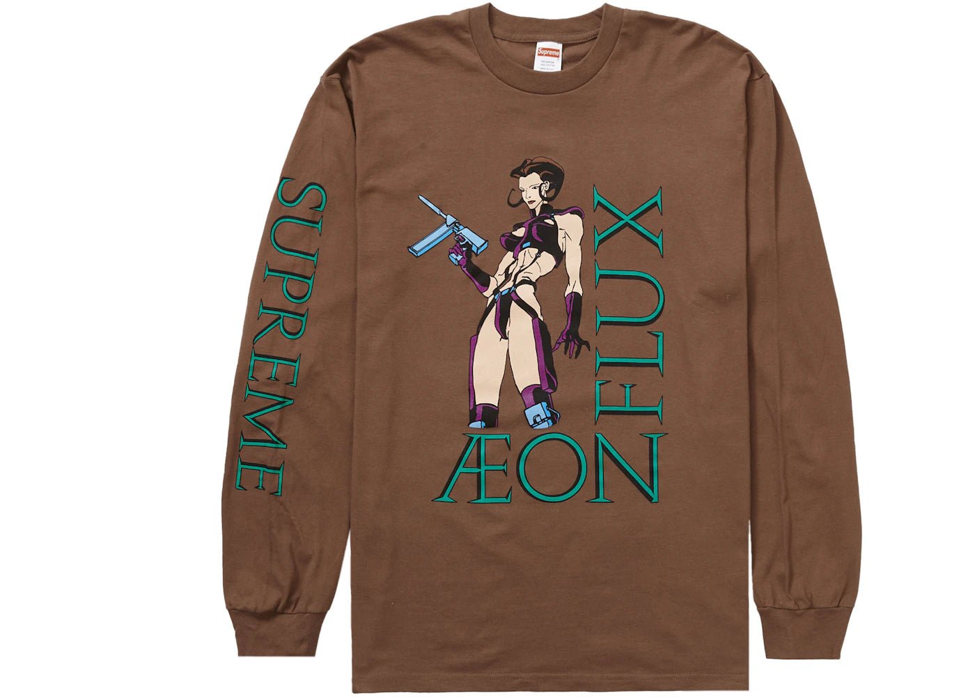 Supreme Aeon Flux L/S Tee Brown