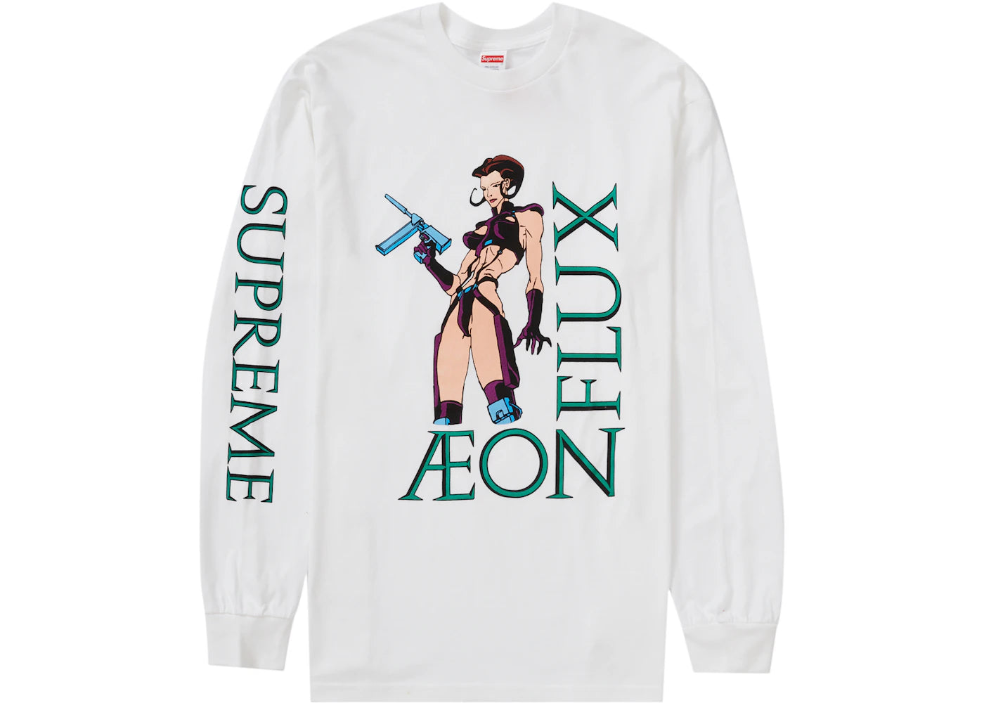 Supreme Aeon Flux L/S Tee White