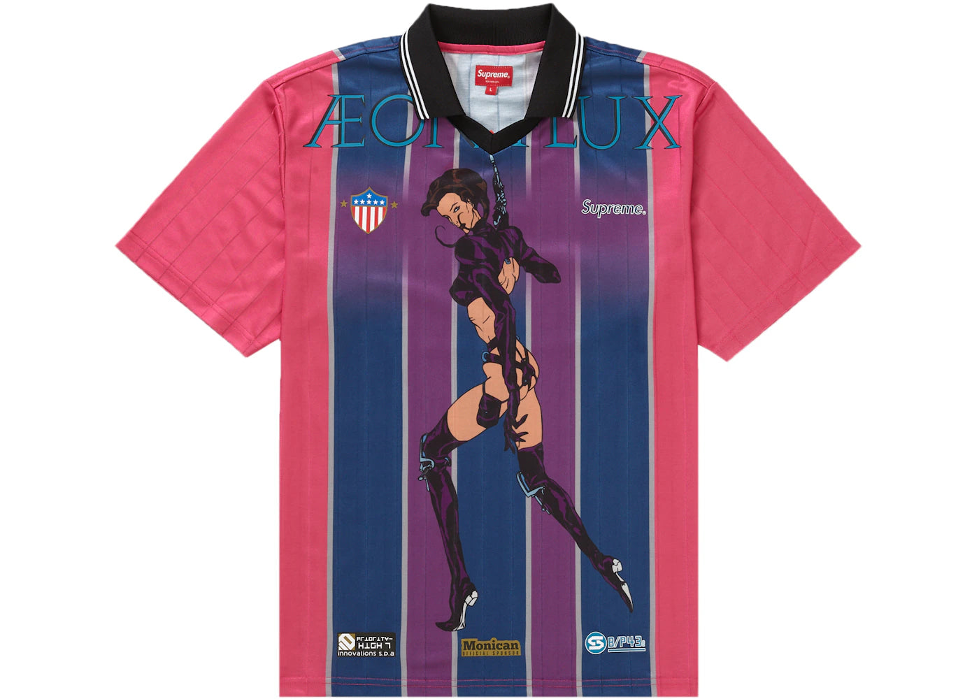 Supreme Aeon Flux Soccer Jersey Pink