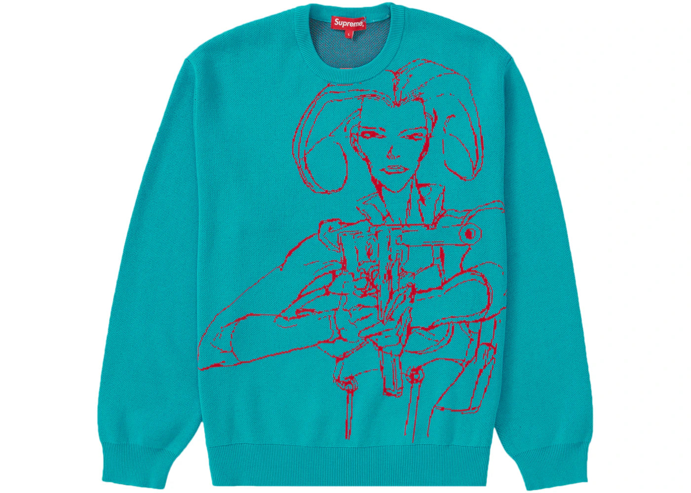 Supreme Aeon Flux Sweater Cyan