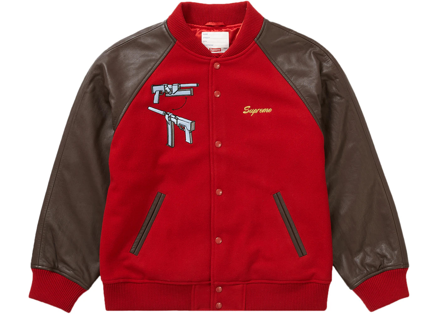 Supreme Aeon Flux Varsity Jacket Red