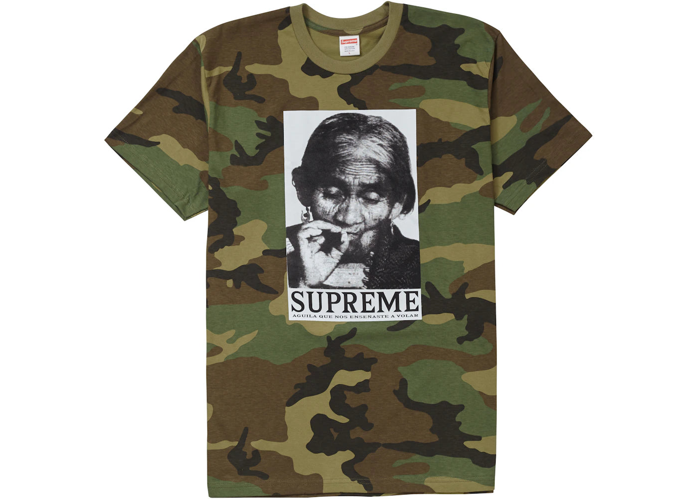 Supreme Aguila Tee Woodland Camo