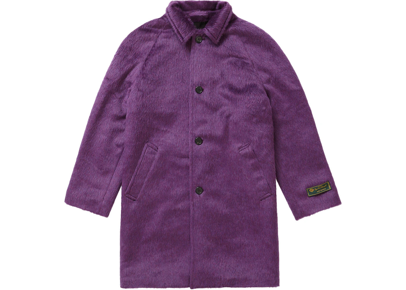 Supreme Alpaca Overcoat Purple