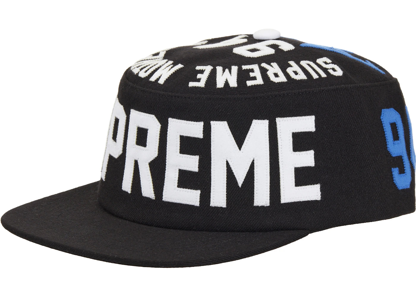 Supreme Alpha Omega Pillbox Hat Black