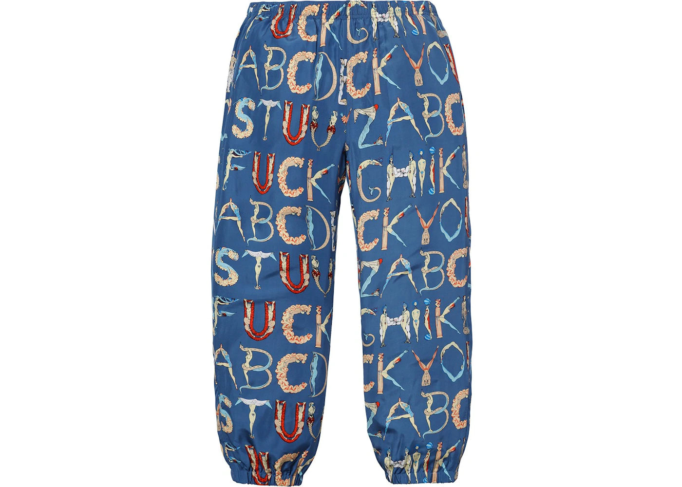 Supreme Alphabet Silk Pant Navy