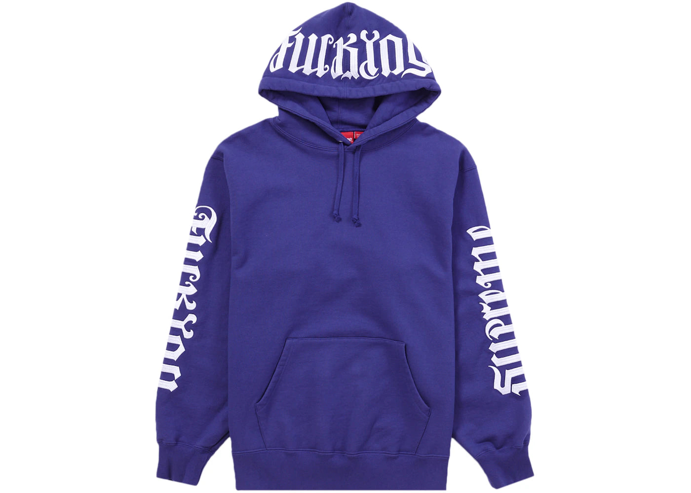 Supreme Ambigram Hooded Sweatshirt Washed Navy