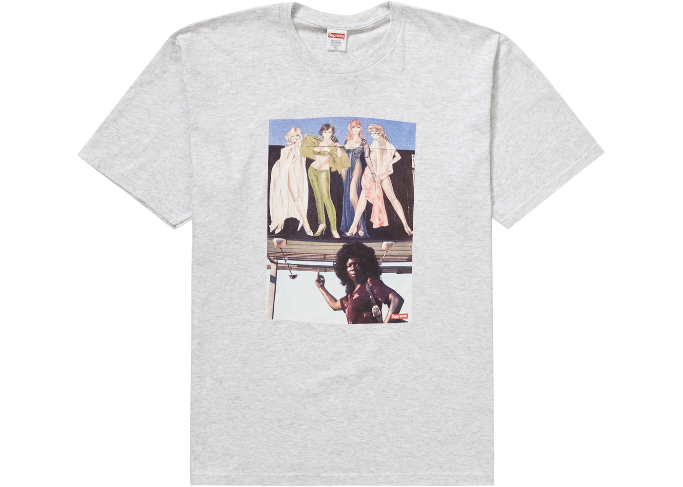 Supreme American Picture Tee Ash Grey