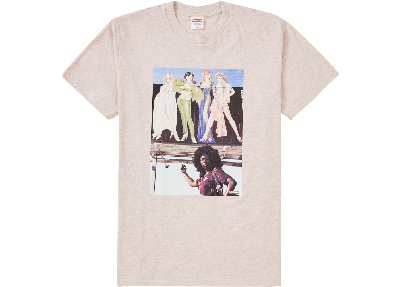Supreme American Picture Tee Heather Light Pink