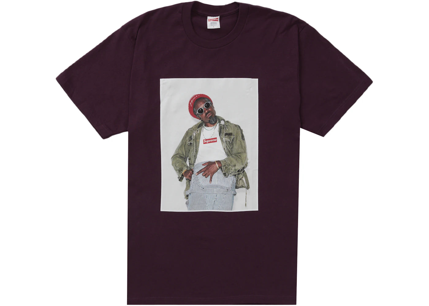 Supreme André 3000 Tee Eggplant