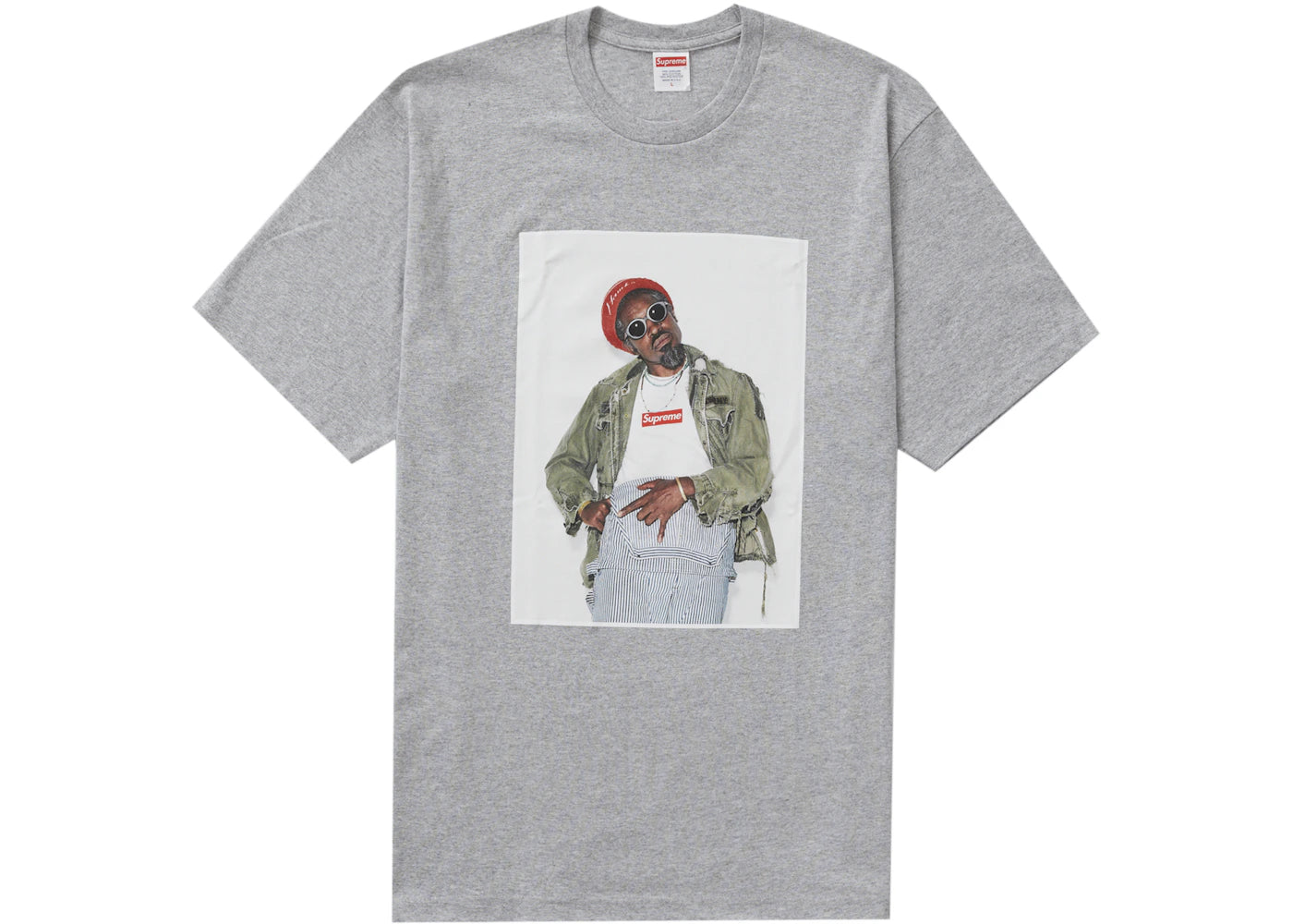 Supreme André 3000 Tee Heather Grey