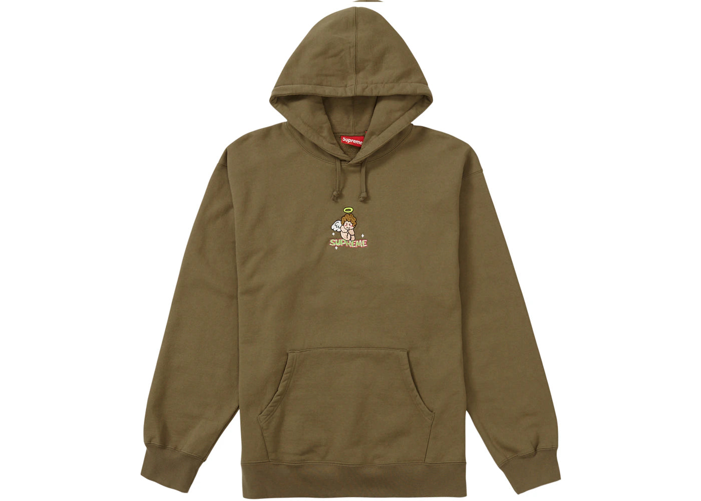 Supreme Angel Hooded Sweatshirt Olive Brown