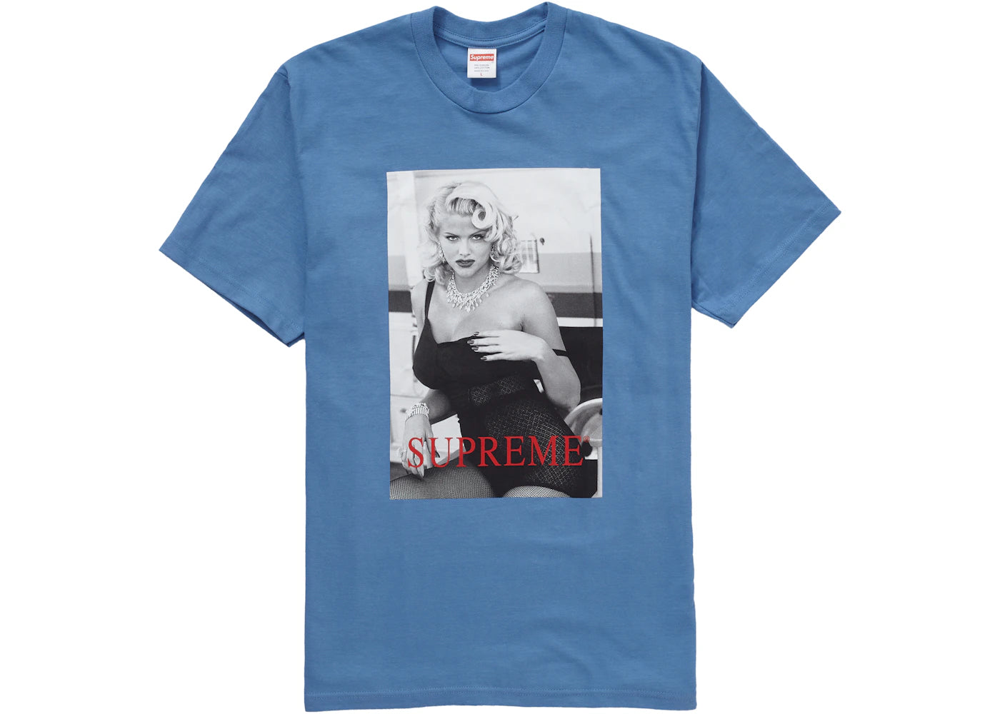 Supreme Anna Nicole Smith Tee Dusty Light Royal