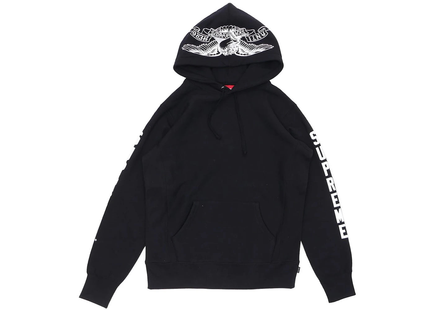 Supreme Anti Hero Hooded Sweatshirt Black