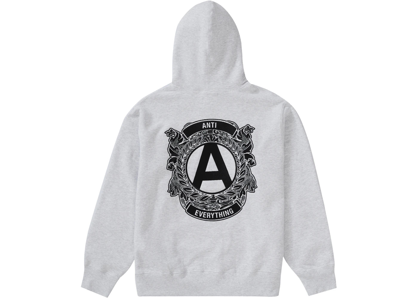 Supreme Anti Hooded Sweatshirt Ash Grey