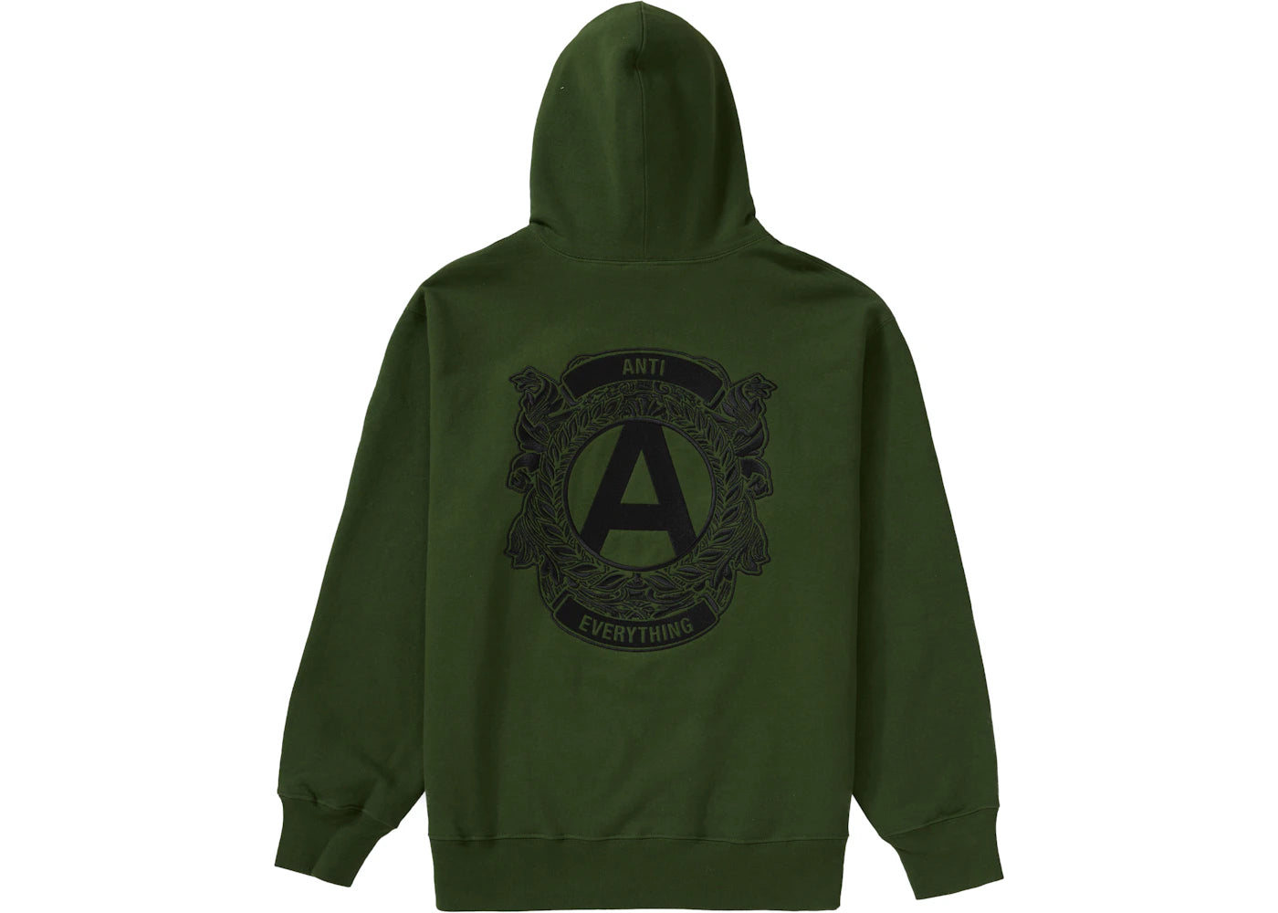 Supreme Anti Hooded Sweatshirt Green