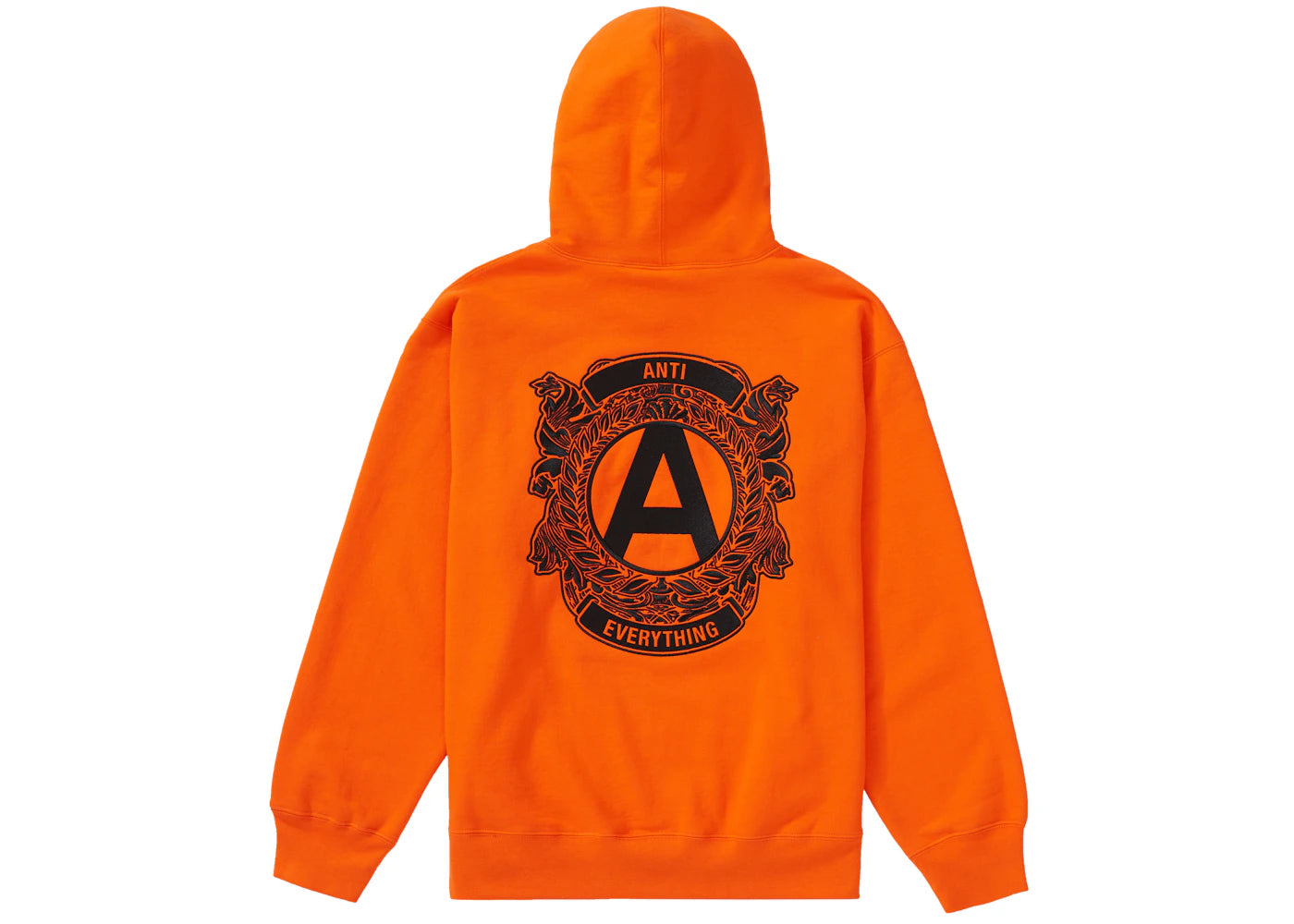 Supreme Anti Hooded Sweatshirt Orange