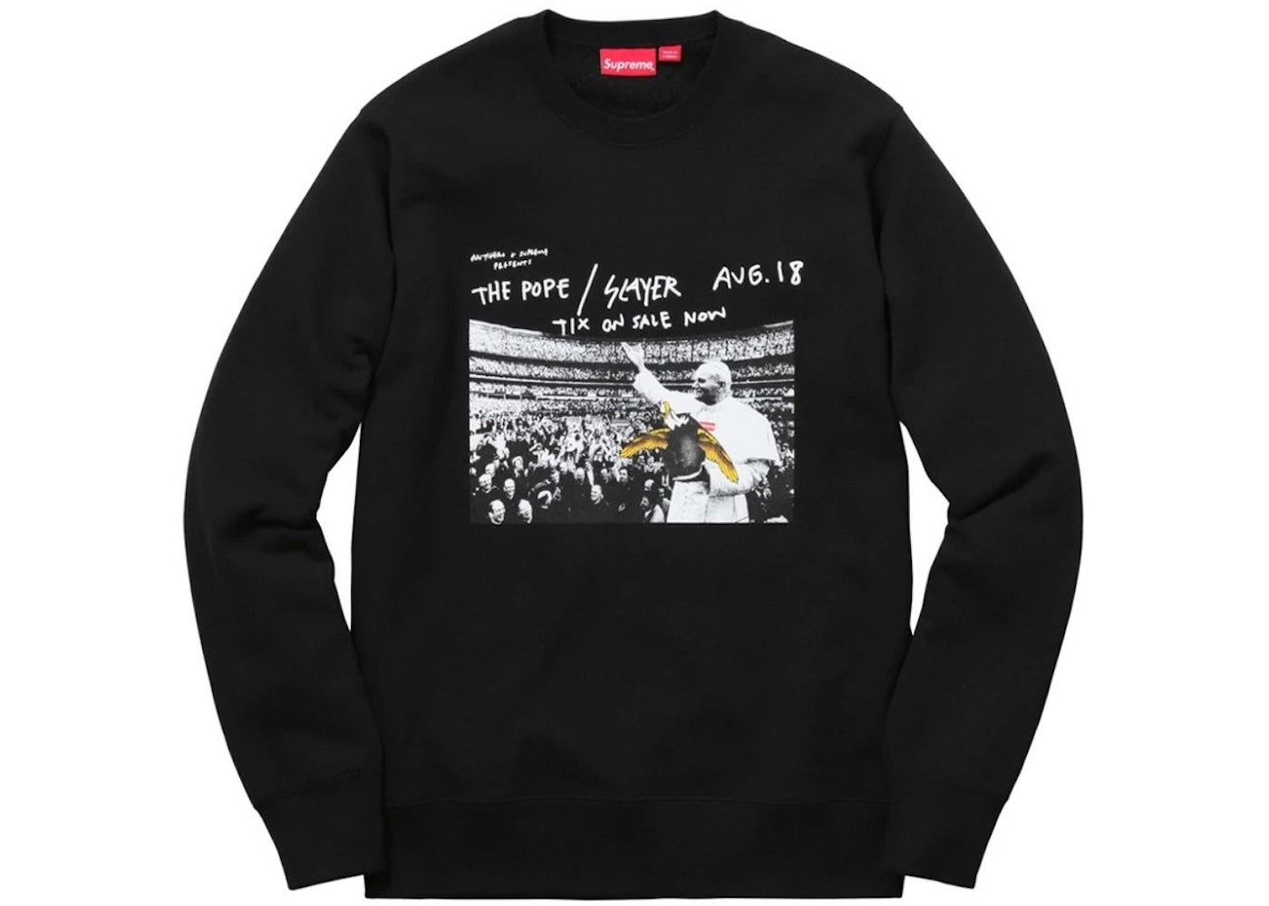 Supreme Antihero Pope Crewneck Black