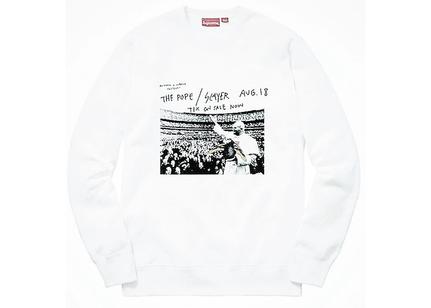 Supreme Antihero Pope Crewneck White