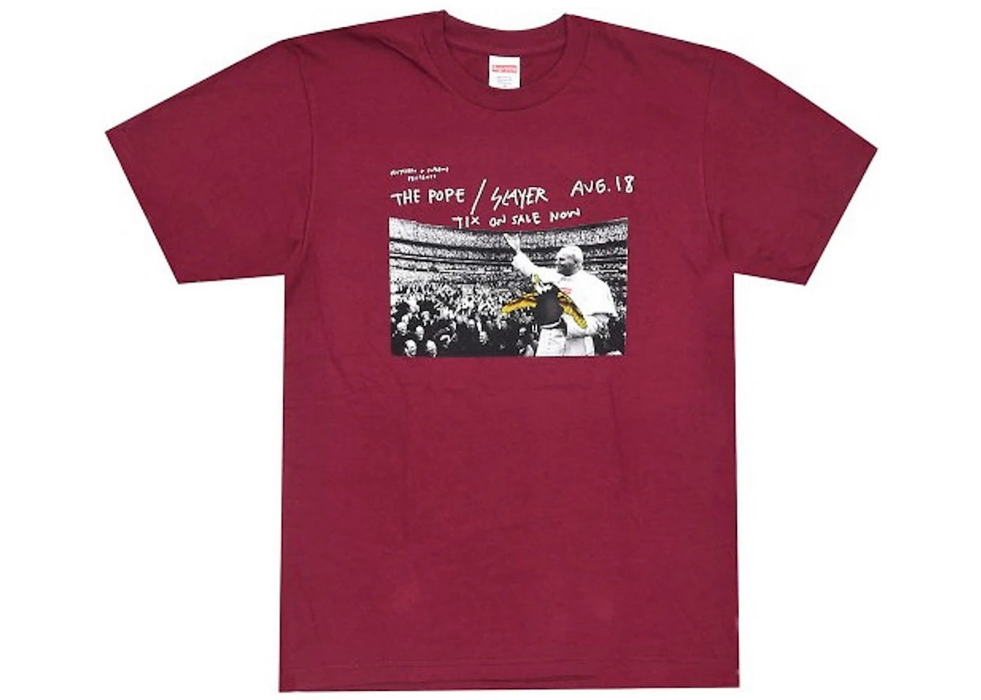 Supreme Antihero Pope Tee Burgundy