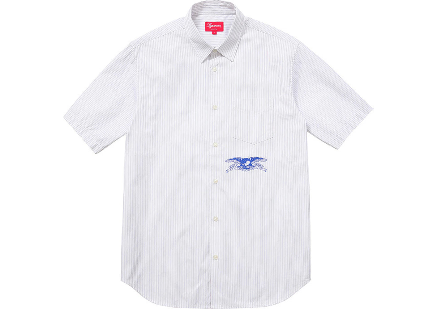 Supreme Antihero SS Button Up Shirt White