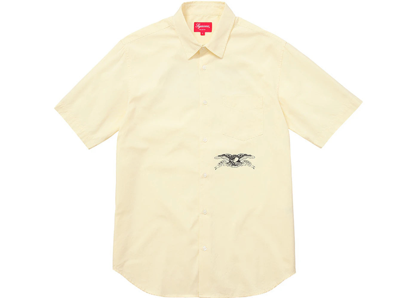 Supreme Antihero SS Button Up Shirt Yellow