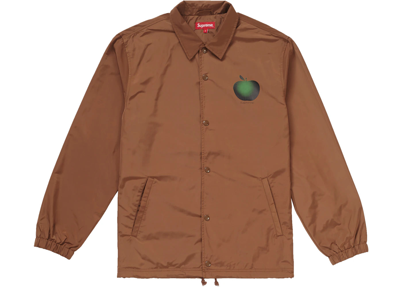 Supreme Apple Coaches Jacket Brown