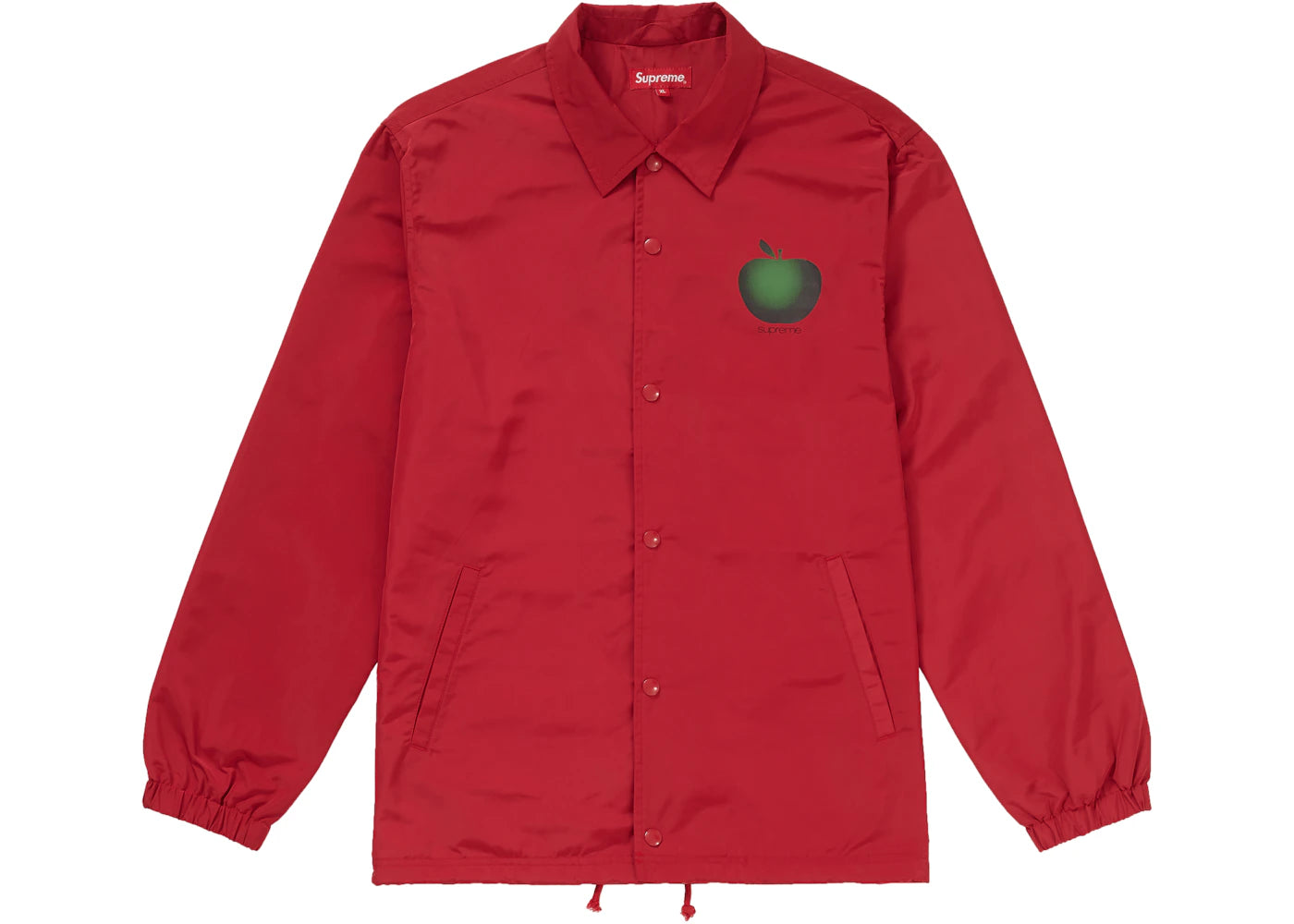 Supreme Apple Coaches Jacket Red