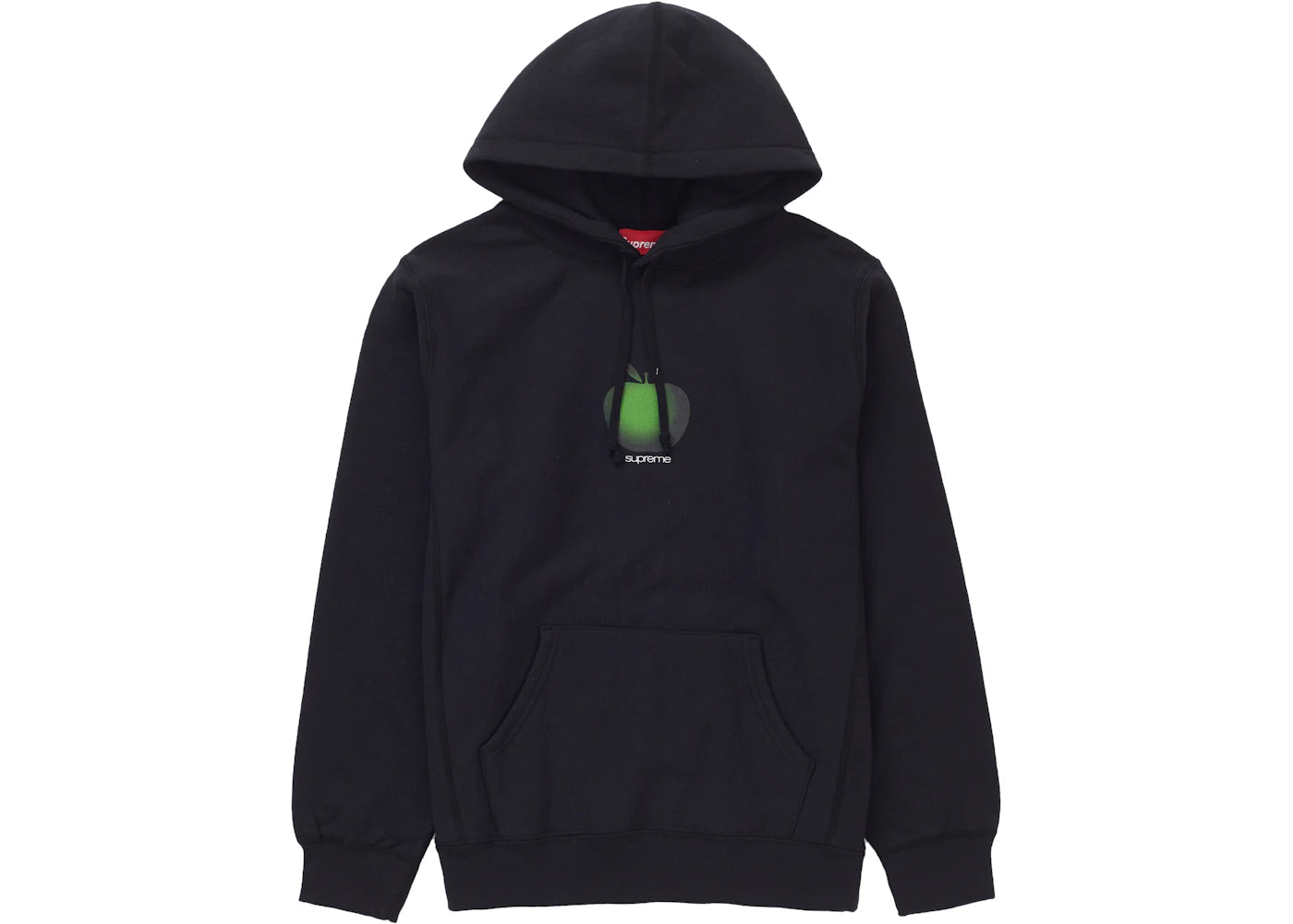 Supreme Apple Hooded Sweatshirt Black