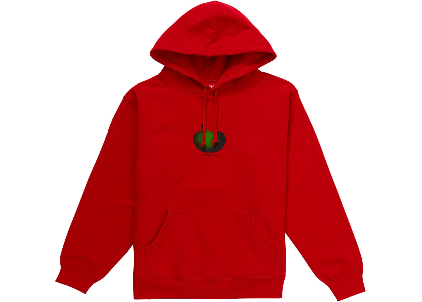 Supreme Apple Hooded Sweatshirt Red