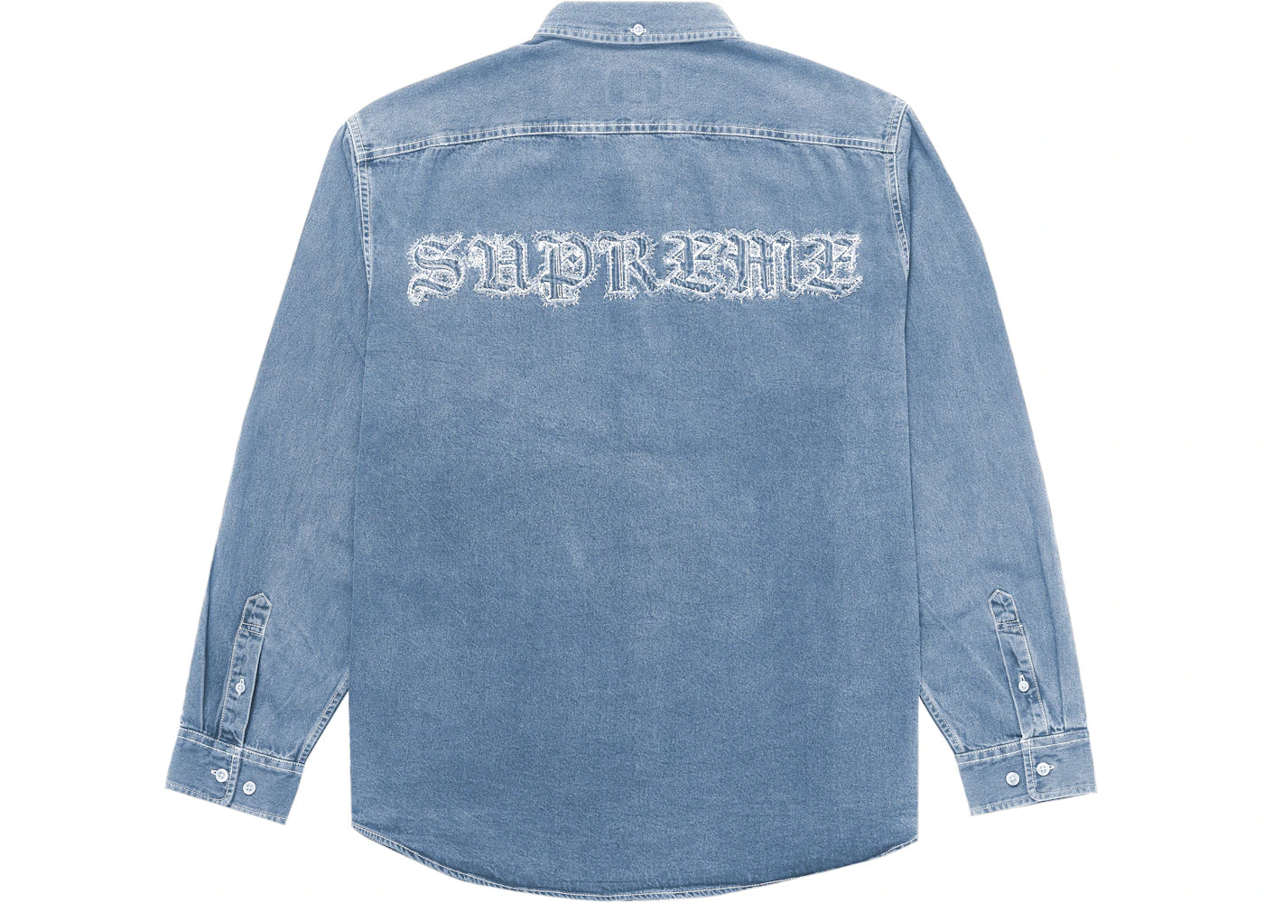 Supreme Appliqué Denim Shirt Blue