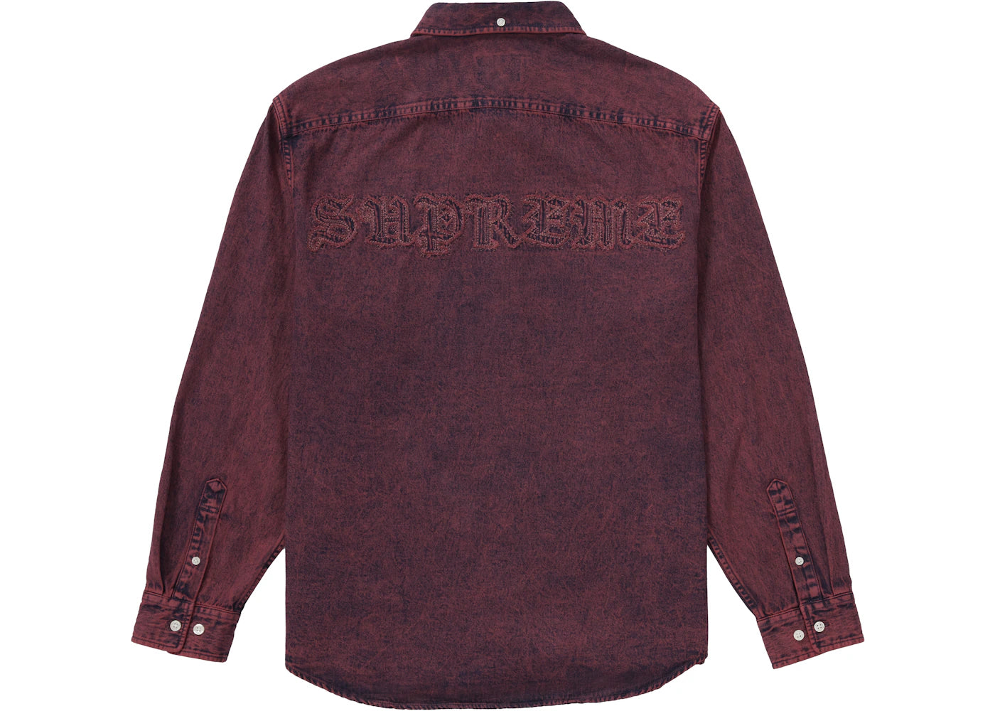 Supreme Appliqué Denim Shirt Purple