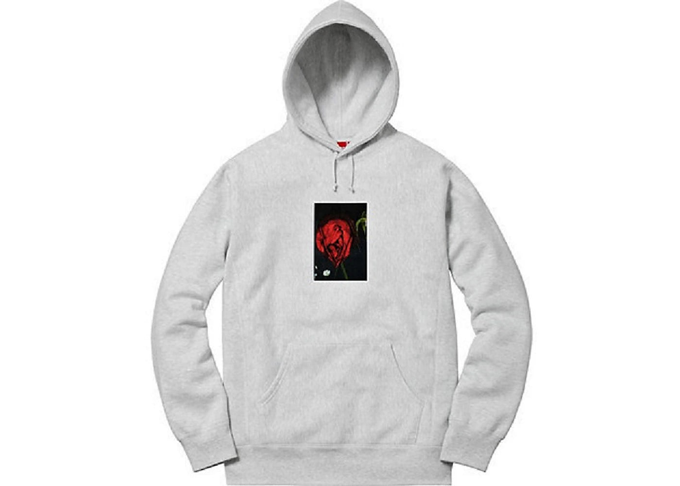 Supreme Araki Rose Hooded Sweatshirt Grey