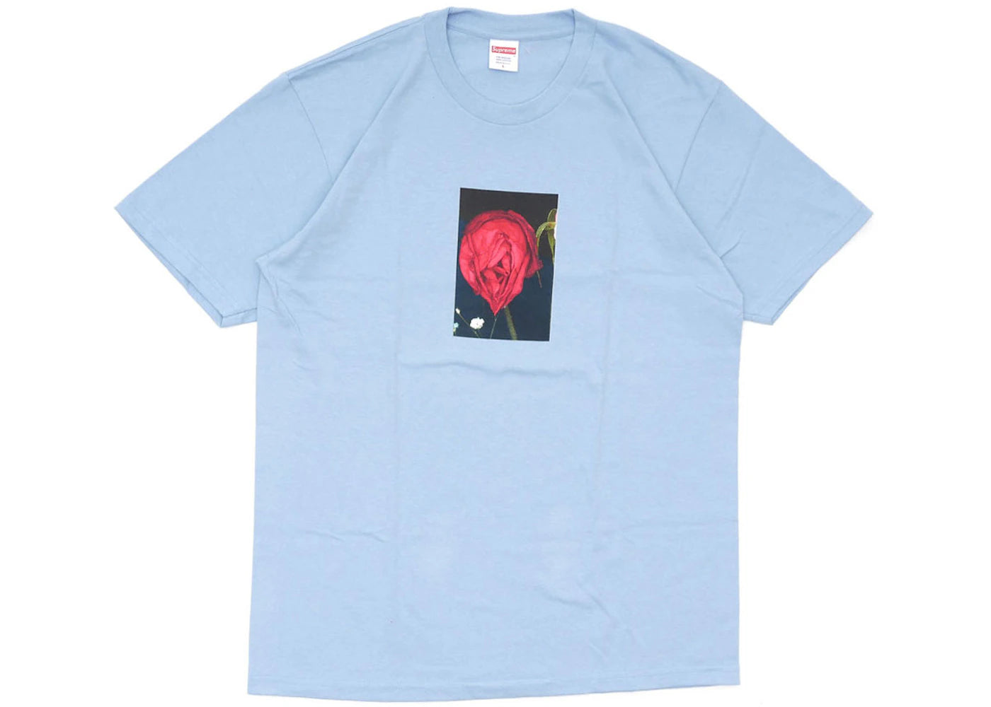 Supreme Araki Rose Tee Light Blue
