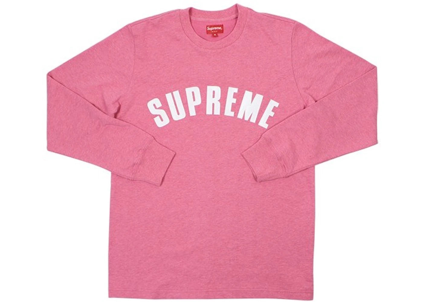 Supreme Arc Logo LS Top Heather Pink