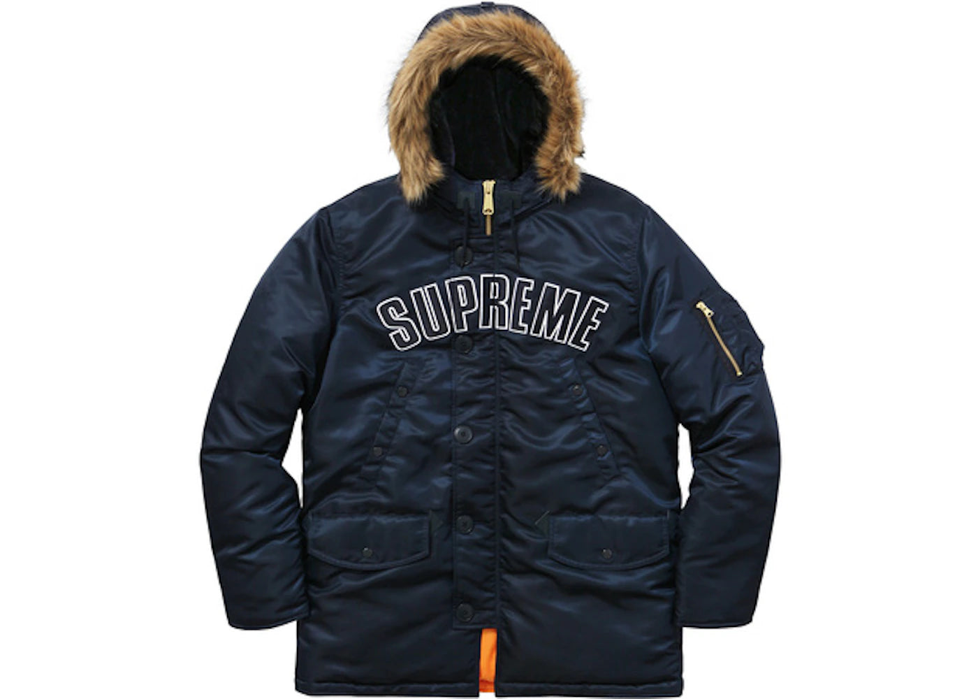 Supreme Arc Logo N3B Parka Navy