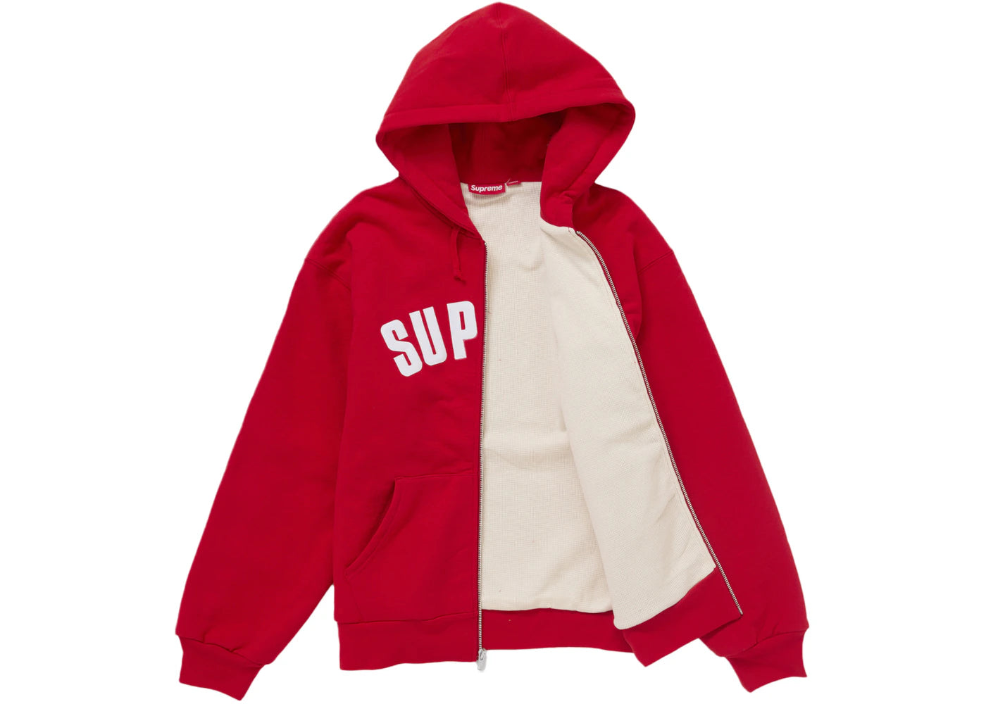 Arc Thermal Zip Up Hooded Sweatshirt Red – Side Kicks Arc Thermal Zip Up Hooded Sweatshirt Red – Side Kicks