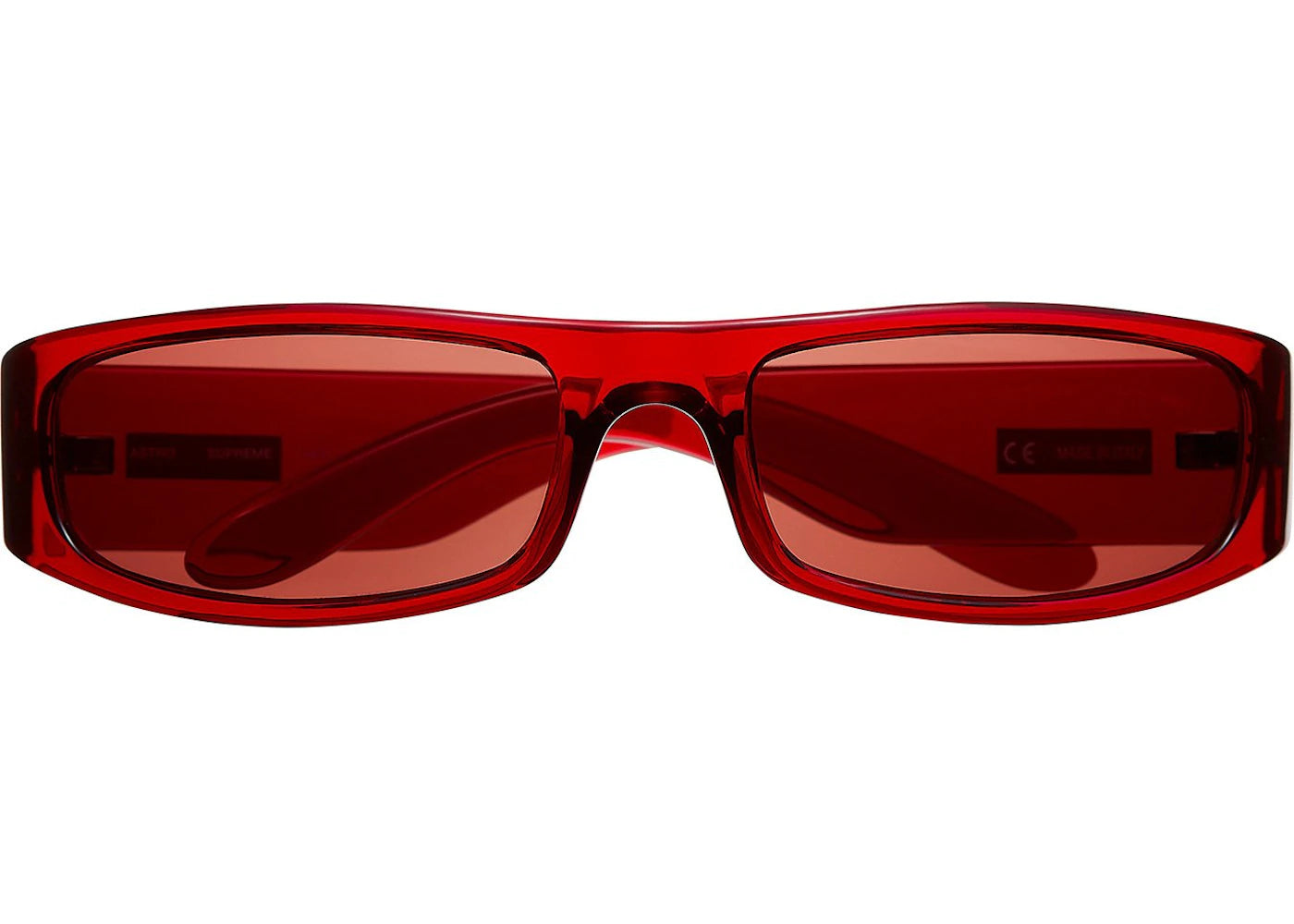 Supreme Astro Sunglasses Clear Red