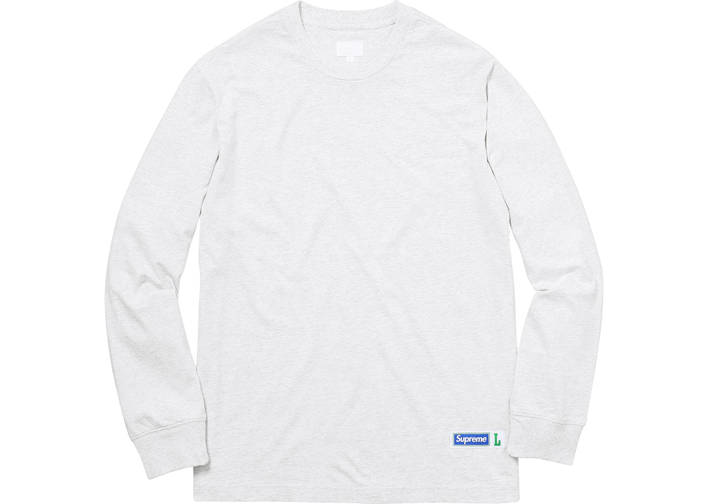Supreme Athletic Label L/S Top Ash Grey