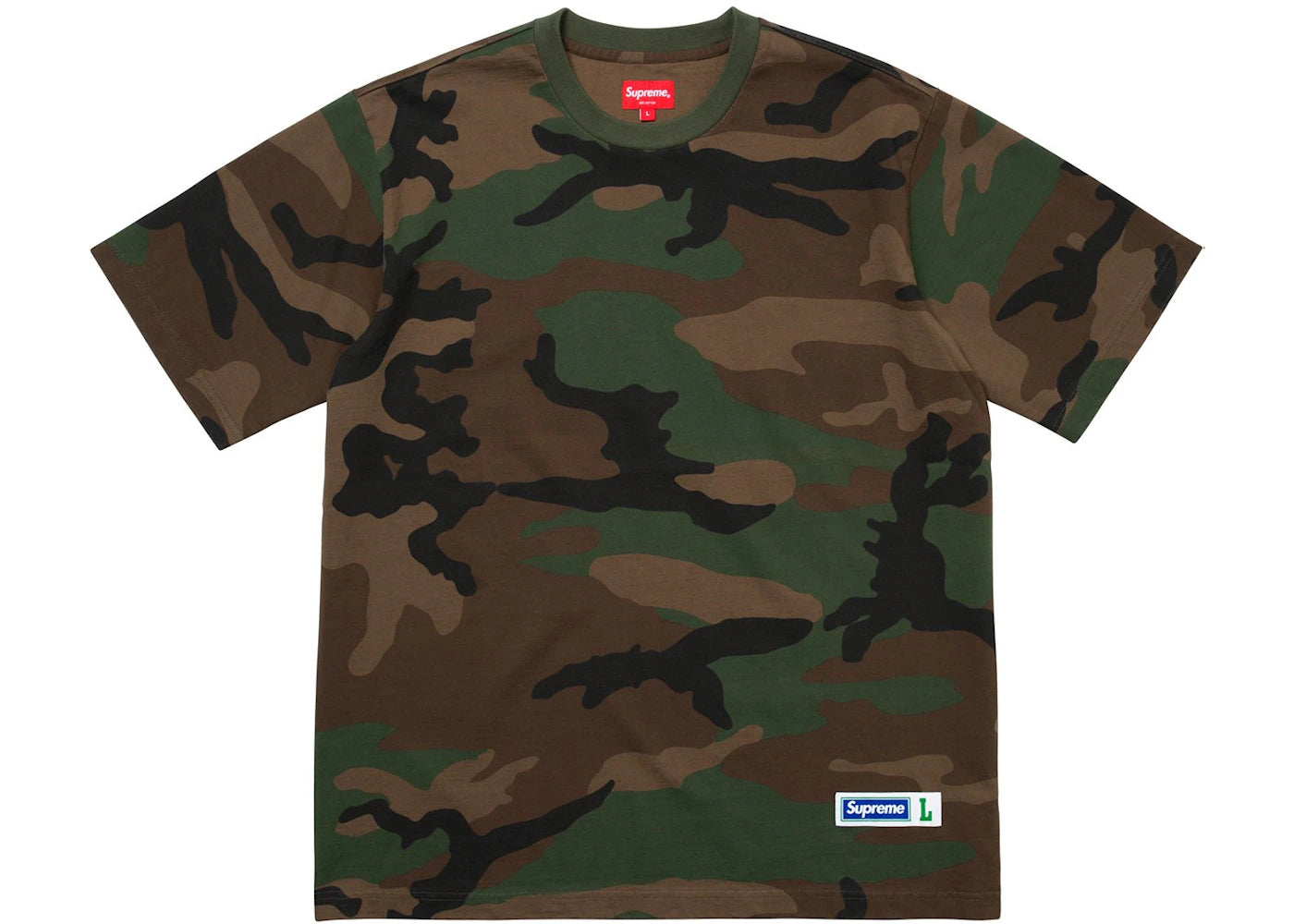 Supreme Athletic Label S/S Top Woodland Camo