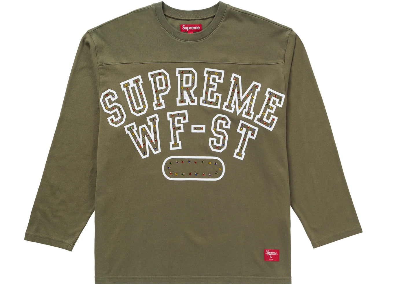 Supreme Athletic Studded L/S Top Olive