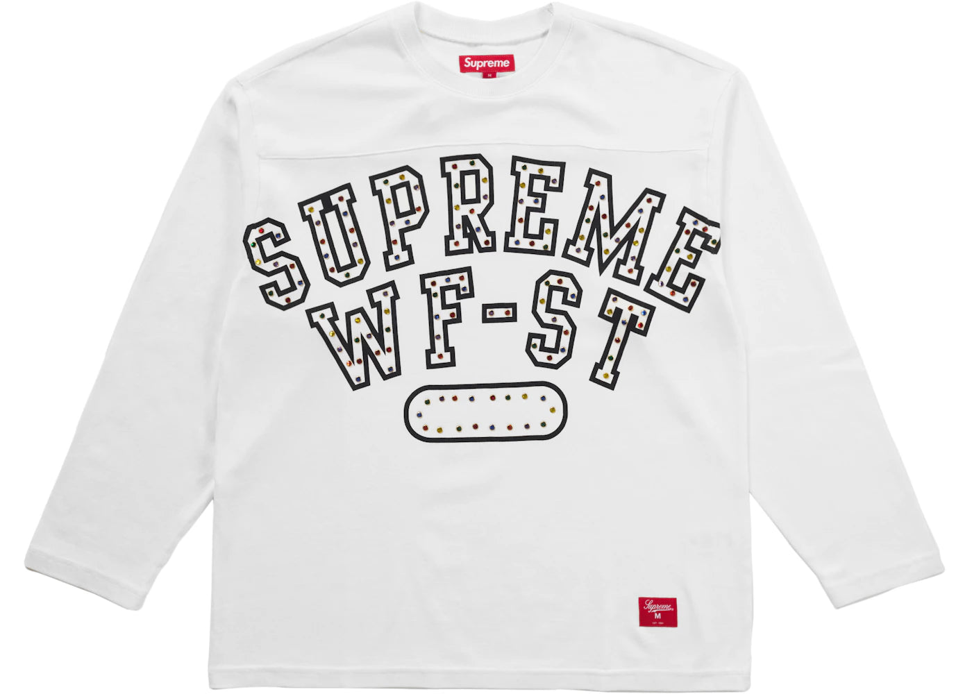 Supreme Athletic Studded L/S Top White