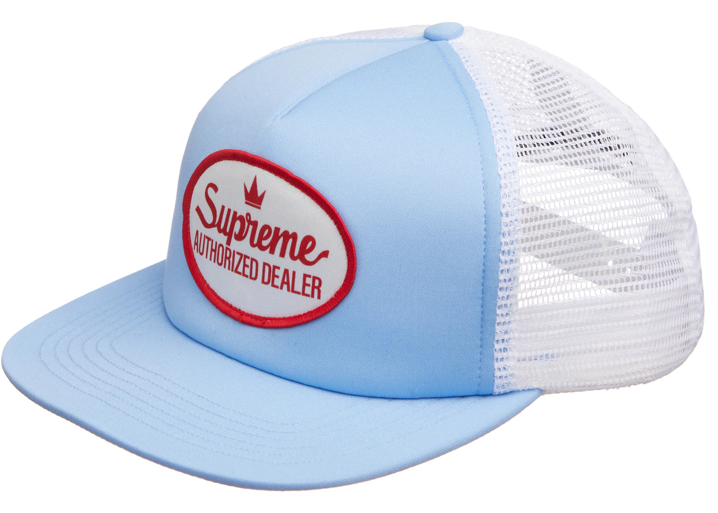 Supreme Authorized Mesh Back 5-Panel Light Blue