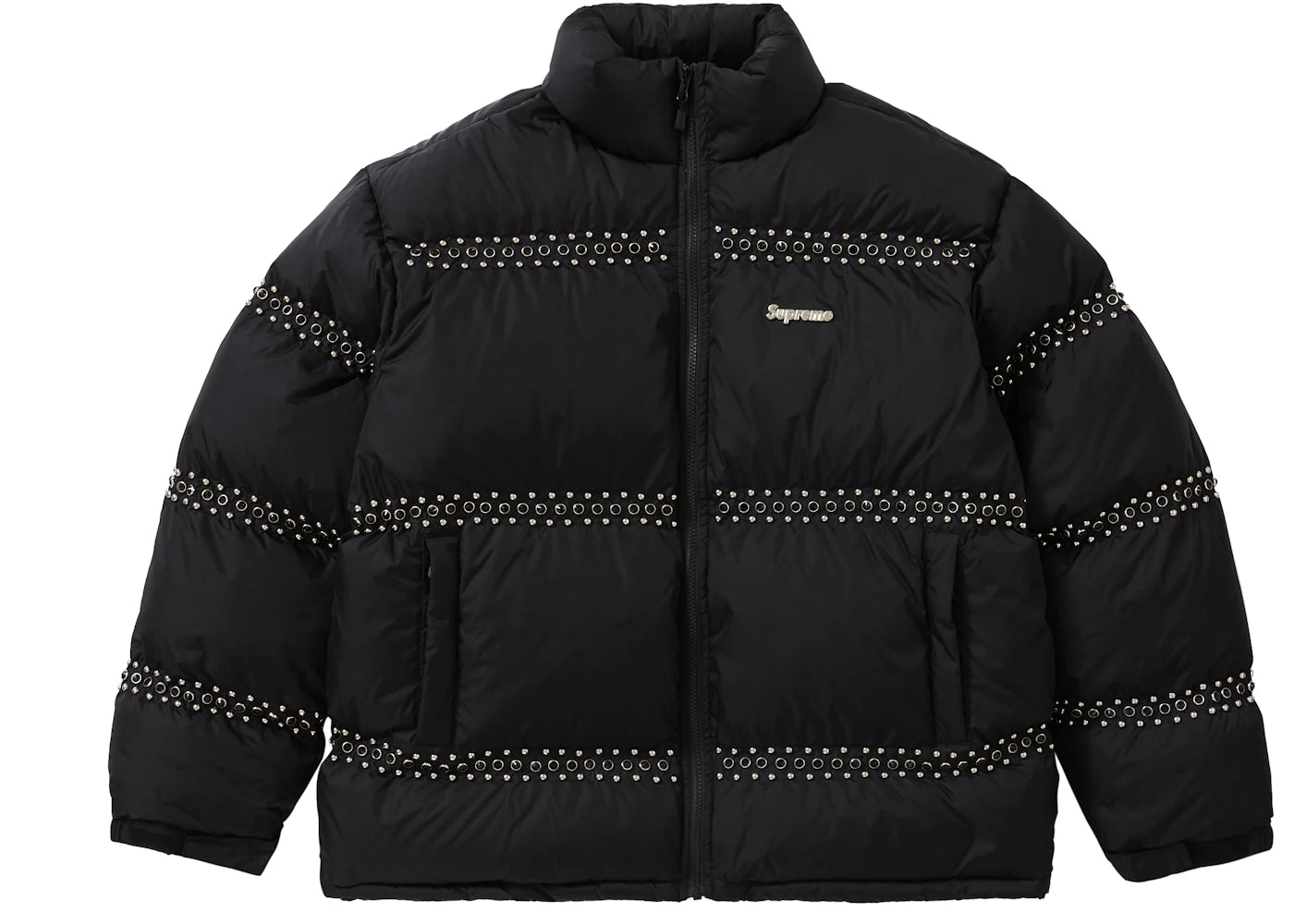 Supreme B.B. Simon Studded Puffer Jacket Black