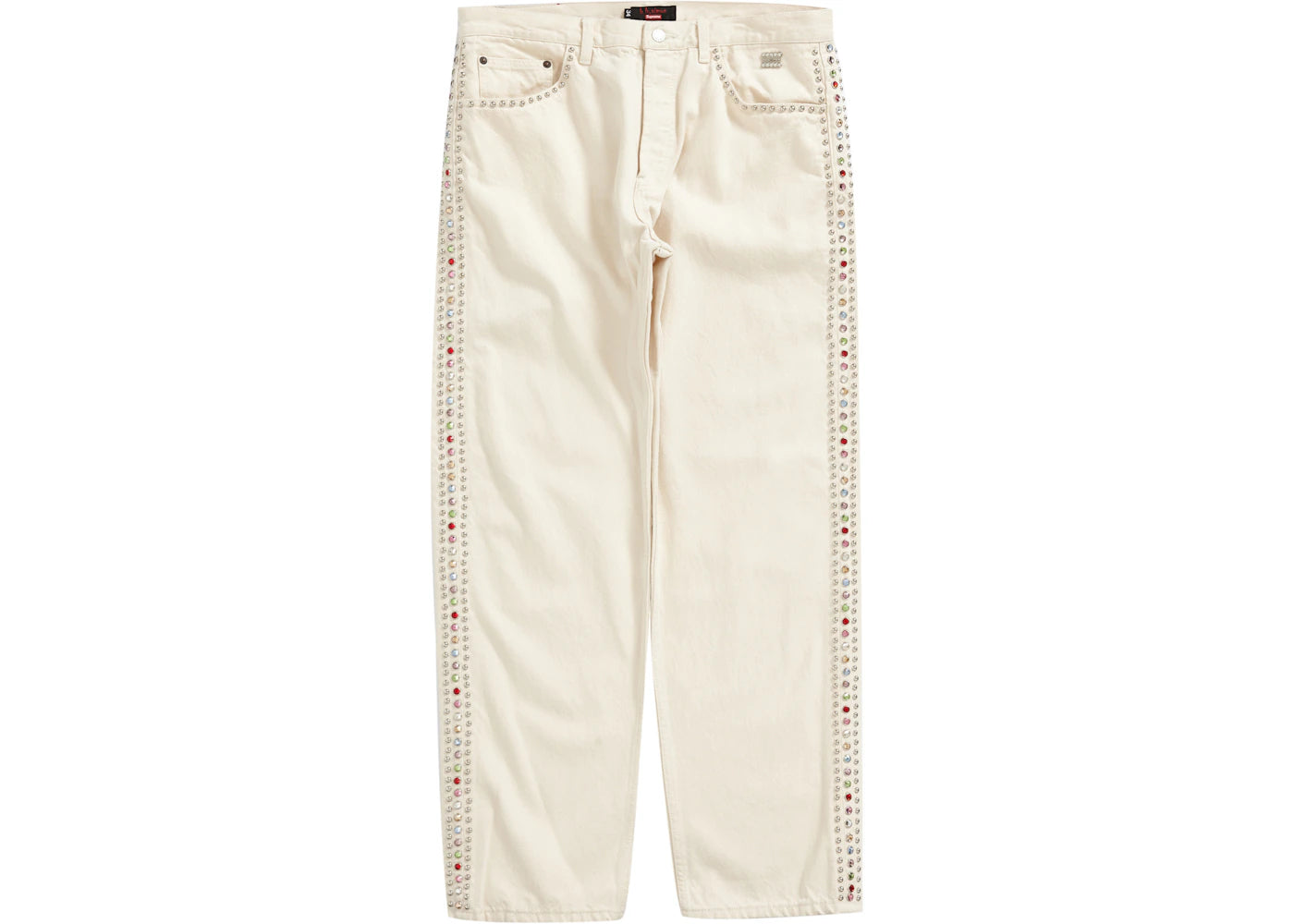 Supreme B.B. Simon Studded Regular Jean Natural