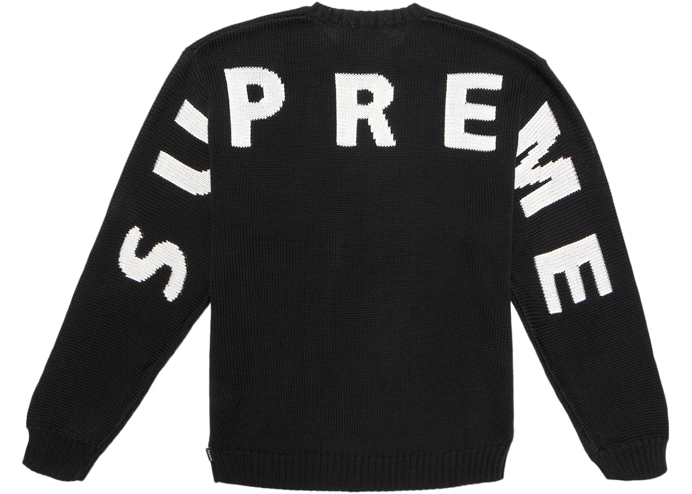 Supreme Back Logo Sweater Black